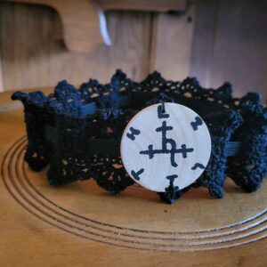 Lilith Devotional Garter, Hand Crocheted